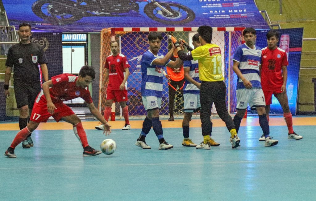 राष्ट्रिय ए डिभिजन लिग फुटसल : अभिनाषको दोहोरो ह्याट्रिकमा सविनको जित