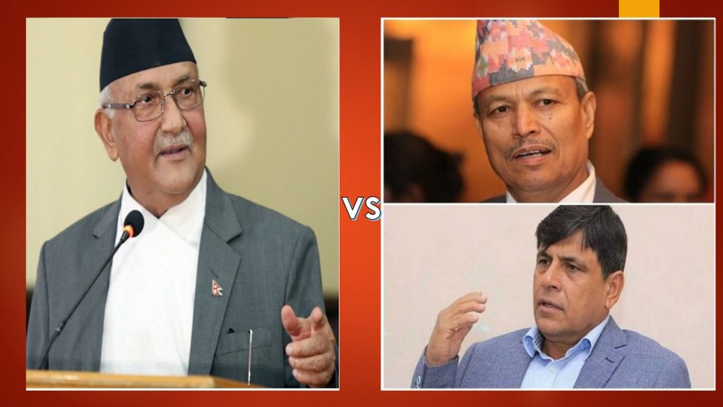 ओलीले १० बुँदेको एकतारे धुन नसुनाउन भनेपछि रावल र भुसालले गरे प्रतिवाद