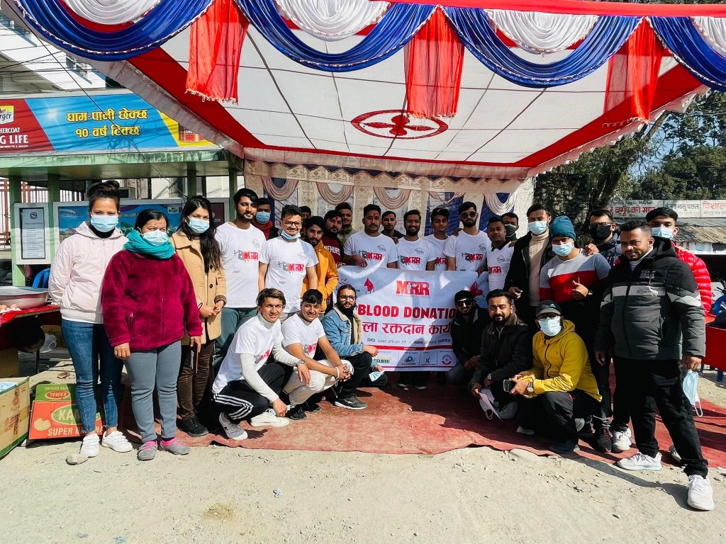 एमआरआर पोखराको रक्तदानमा ७५ पिन्ट रगत संकलन