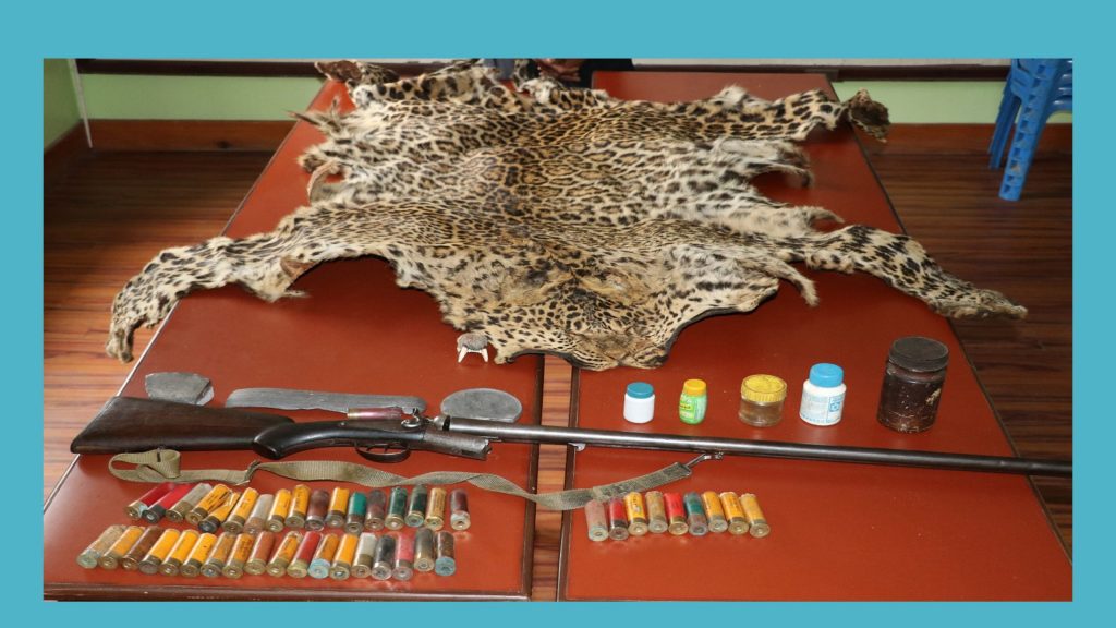 बन्दुक र अवैध वन्यजन्तुको अखेटोपहार सहित एकजना पक्राउ