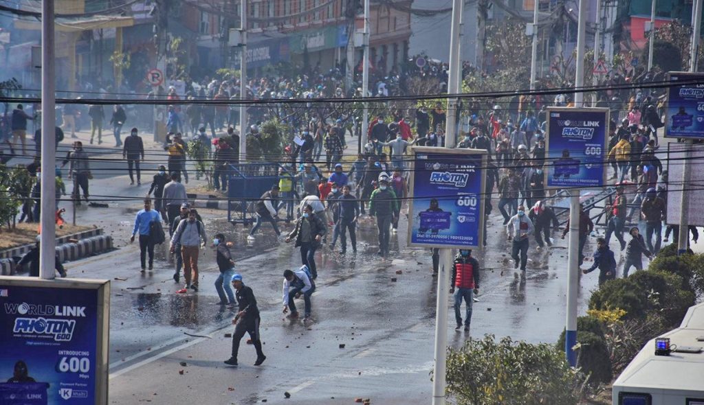 एमसीसी विरुद्ध प्रदर्शनमा उत्रिएका १३७ पक्राउ