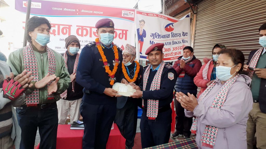 सामुदायिक सेवा केन्द्र बगरद्धारा रक्तदान कार्यक्रम