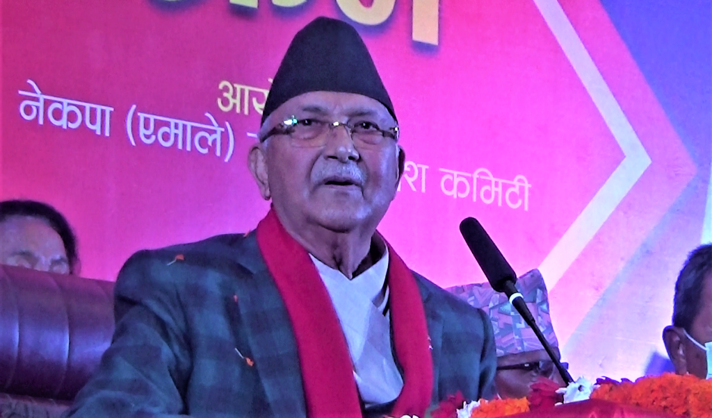 आजको लडाई जनादेशी र परमादेशी : अध्यक्ष ओली