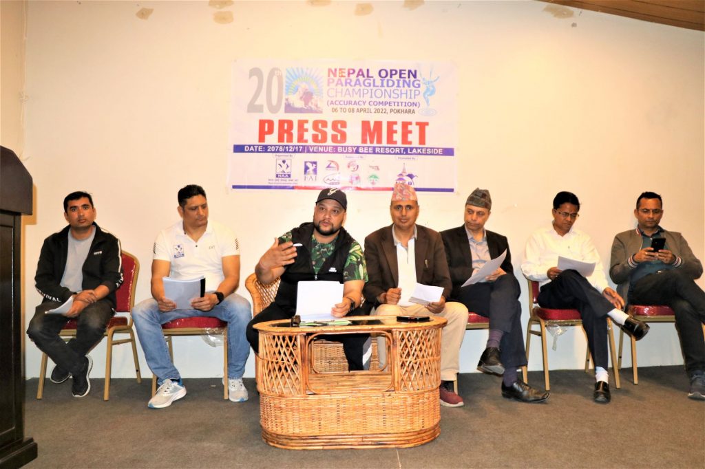 पोखरामा खुल्ला प्याराग्लाइडिङ प्रतियोगिता हुने