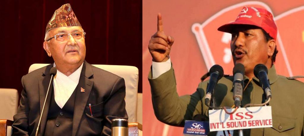 प्युठानमा एक्लिदै एमाले , गठबन्धनलाई विप्लवको साथ