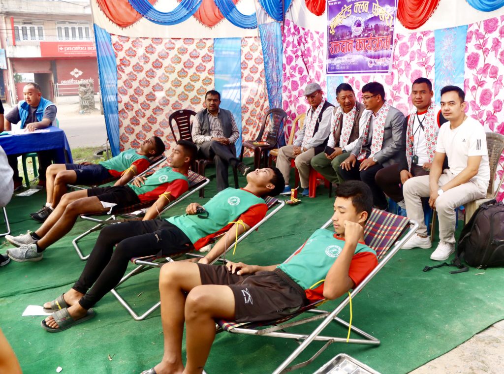 युनाईटेडको रक्तदानमा ५४ युनिट रगत संकलन