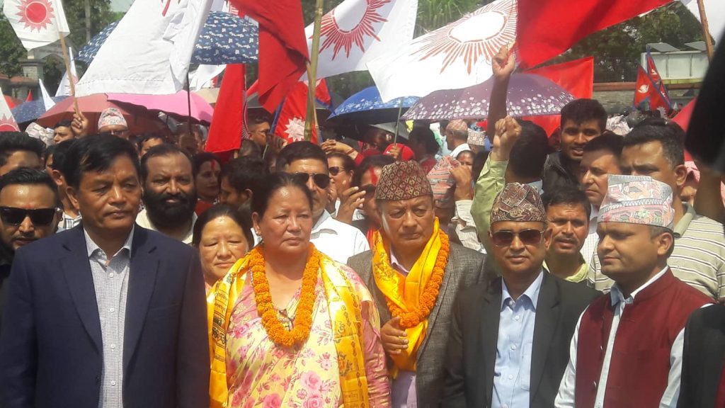 एमालेबाट पोखराको मेयरमा थापा र उपयमेयरमा गुरुङको  मनोनयन दर्ता