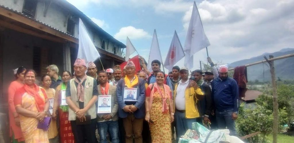 माछापुच्छ्रे ५ एमालेको घरदैलो, सडक स्तरोन्नती गर्ने प्रतिवद्धता