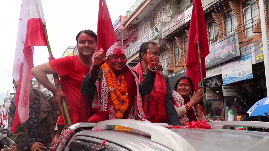 गठबन्धनको पोखरामा  विजयी र्‍याली