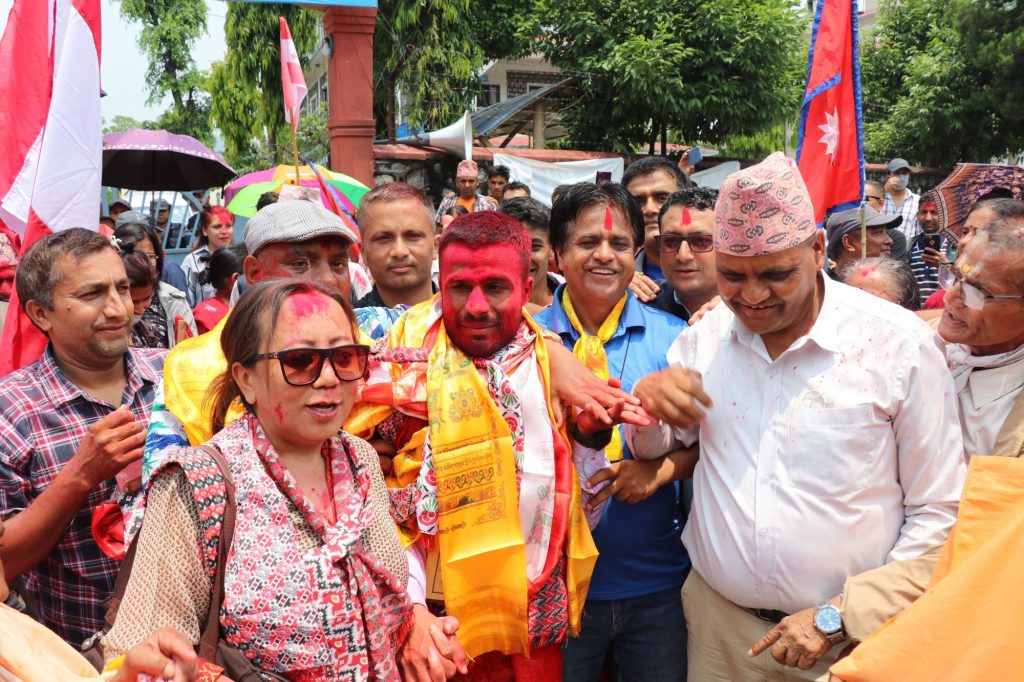 पोखरा १२ मा कांग्रेसको प्यानल नै विजयी : सन्तोष वडाध्यक्ष निर्वाचित
