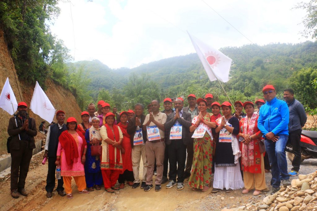 एमाले पोखरा २८ को घरदैलोसंगै मतदाता शिक्षामा जोड