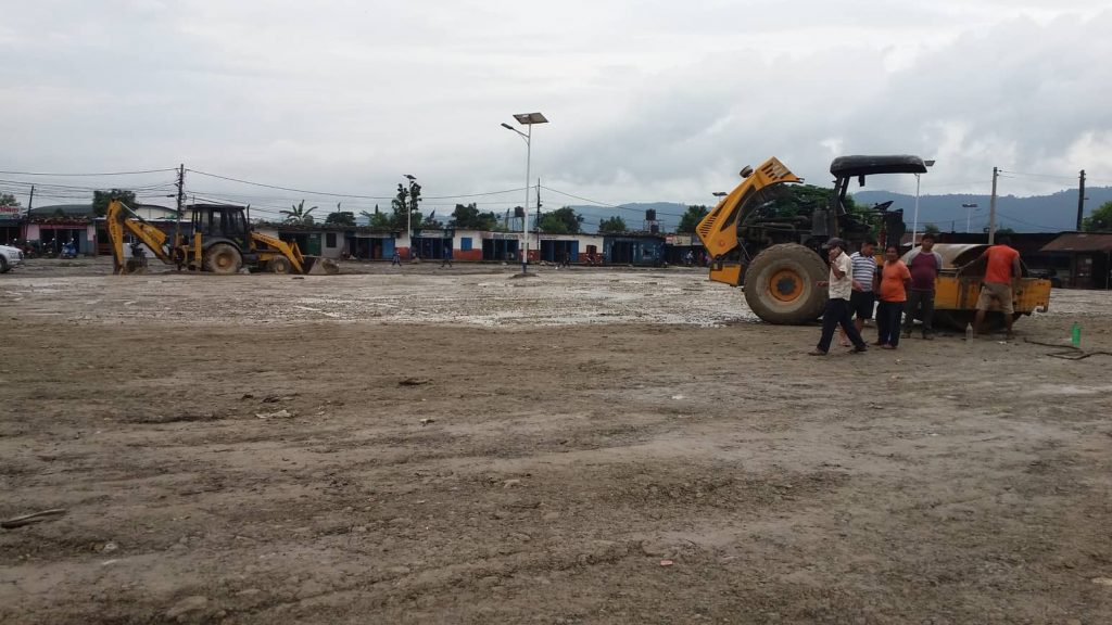 रुप फेर्दै पोखरा बसपार्क, हिलो र धुलोमुक्त गराइँदै