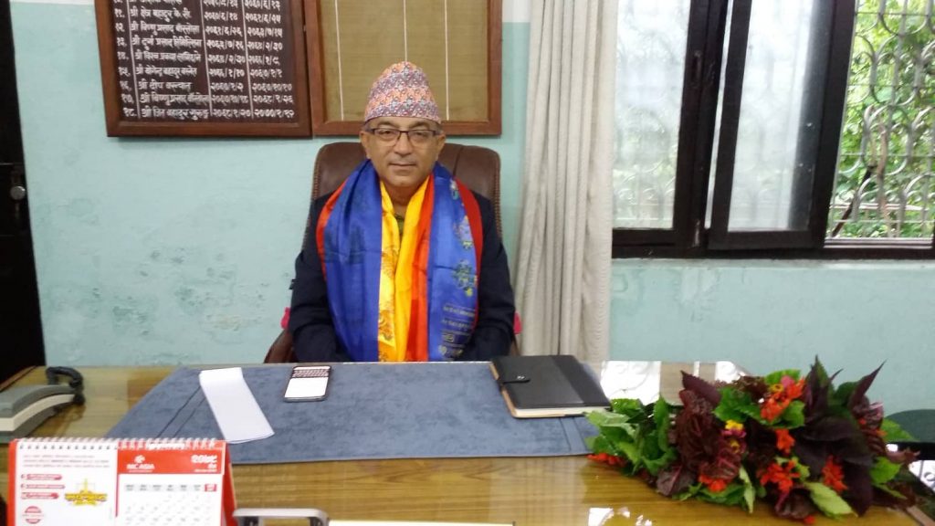 मेयर आचार्यद्धारा पोखरा उपत्यका नगरविकास समिति अध्यक्षको पदभार ग्रहण