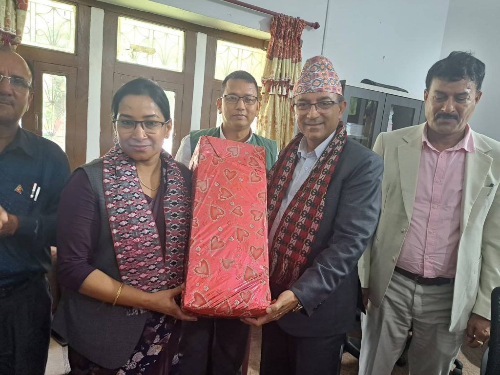 पोखराका मेयर आचार्य र भरतपुरका मेयर दाहाल बीच भेटवार्ता