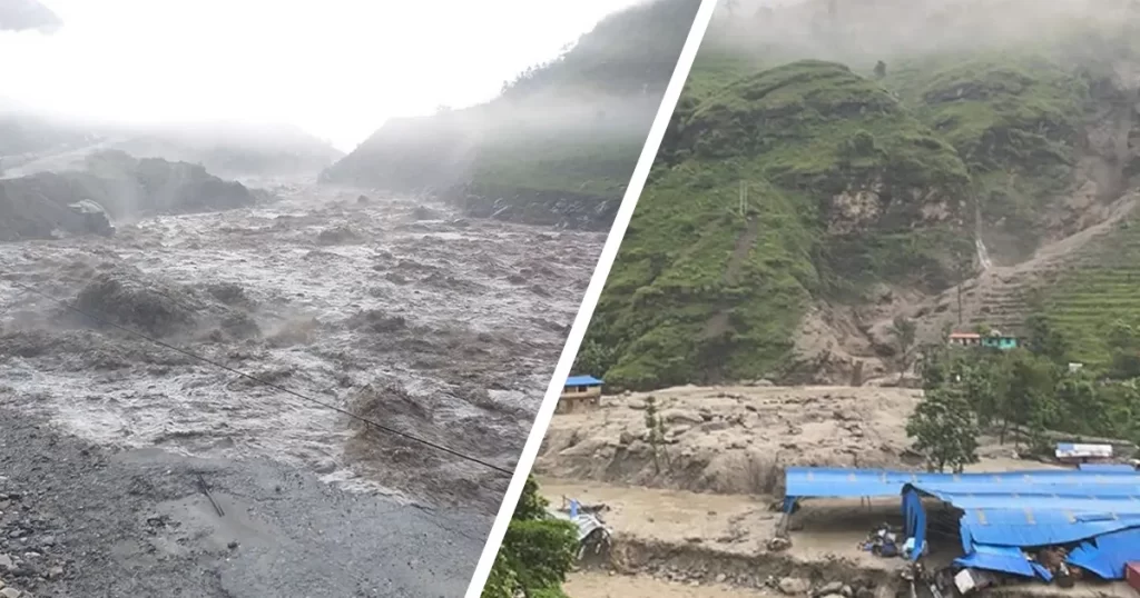 सिन्धुपालचोकमा बाढी : स्थानीय त्रसित