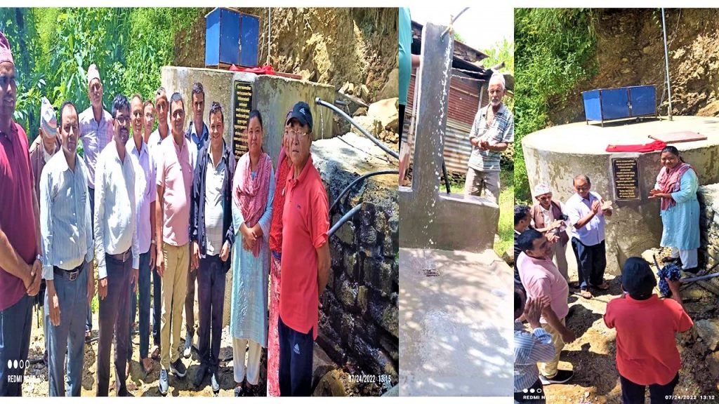 गुरुङको सांसद कोषको रकमबाट पोखरा २८ अचमारामा ‘एक घर एक धारा’