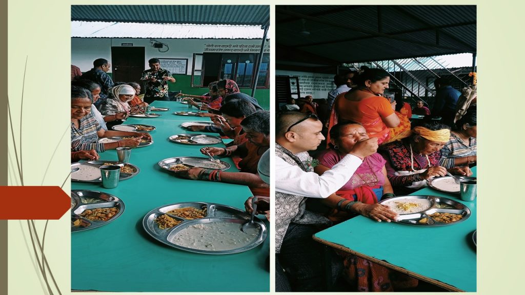 बजार विक्री प्रतिनिधि संघ पोखराले मानव सेवा आश्रममा खुवायो दर
