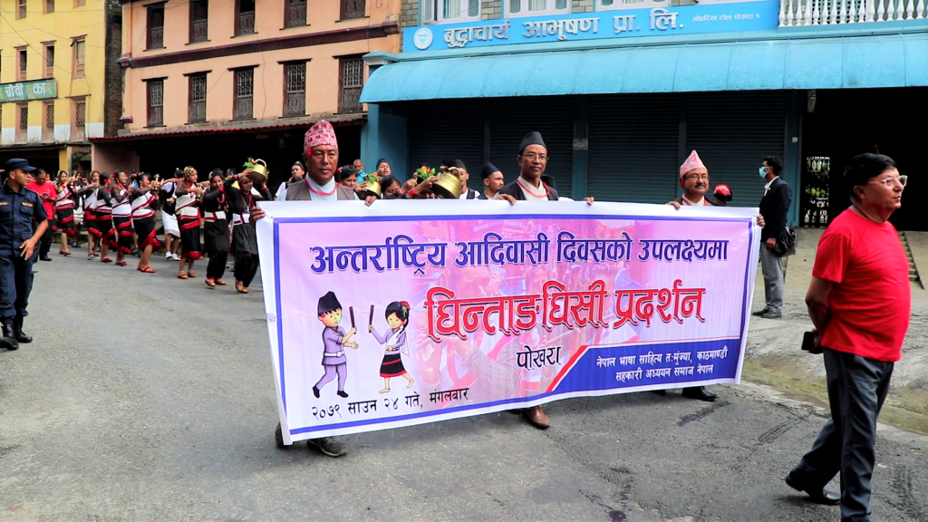 पोखरामा  घिन्ताङघिसी नाच प्रदर्शन (तस्बिरहरु)