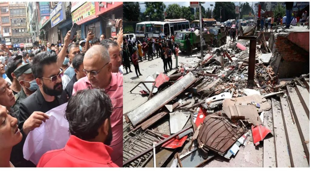 बालेनको एक्सन, अवैध संरचनामा डोजर