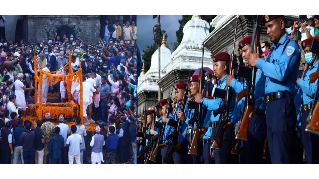 सम्मानका साथ नेता गिरीको अन्त्येष्टि