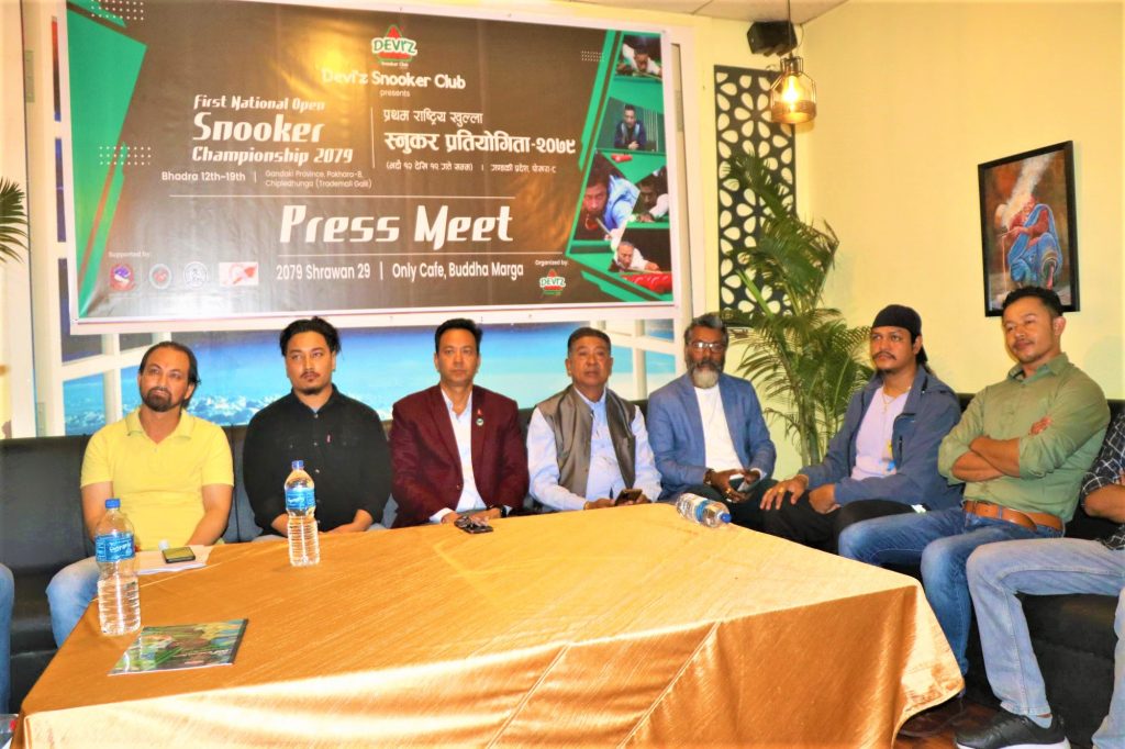 पोखरामा गण्डकी प्रदेशको सर्वाधिक राशिको राष्ट्रिय खुल्ला स्नुकर  प्रतियोगिता हुने