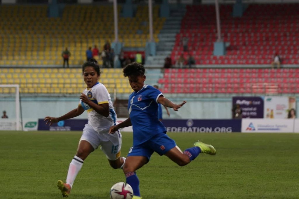 साफ महिला च्याम्पियनसिप : श्रीलंकाविरुद्ध नेपालको सानदार जित