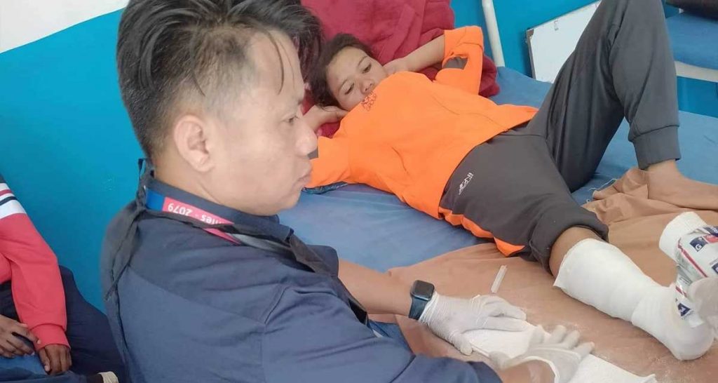 नवौं राष्ट्रिय खेलकुद : म्याराथन धाविका पुष्पा भण्डारी घाइते