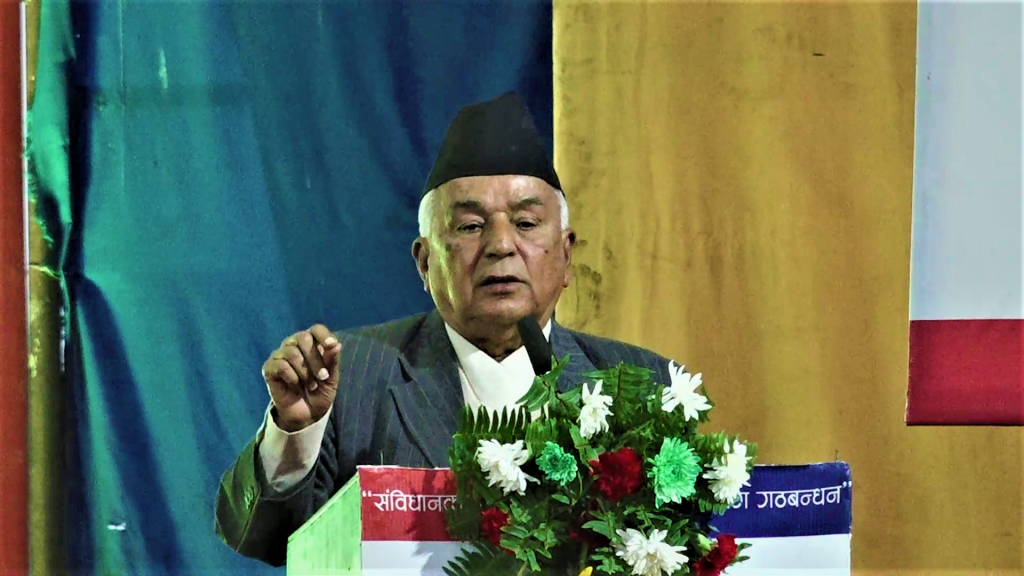 महान लक्षका साथ गठबन्धन निर्वाचनमा होमिएको छ, वरिष्ठ नेता पौडेल