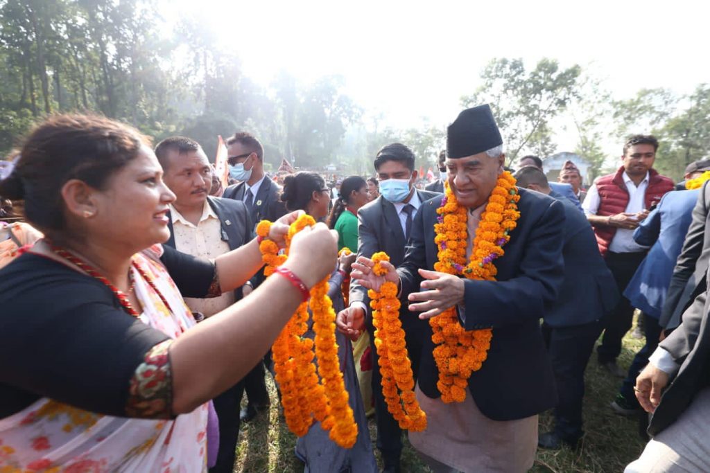 अहिलेको गठबन्धन संविधान रक्षाका लागि हो : प्रधानमन्त्री