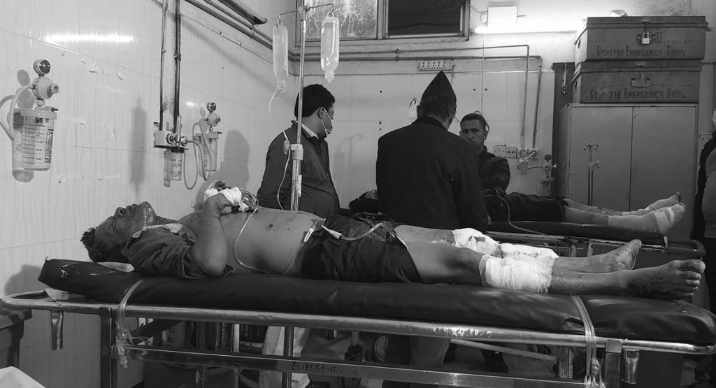 बम बनाउने क्रममा कोठामै विस्फोट, विप्लवका दुई कार्यकर्ता घाइते