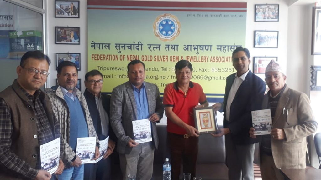 भारतमा आयोजना हुने अन्तरराष्ट्रिय ‘ज्वेलरी शो’ मा नेपाल सुनचाँदी रत्न तथा आभुषण महासंघ सहभागि हुने