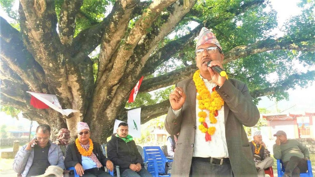 गठबन्धनको मात्र नभई इमान्दार एमाले नेता कार्यकर्ताको पनि उम्मेदवार हुँ : श्रीनाथ बराल