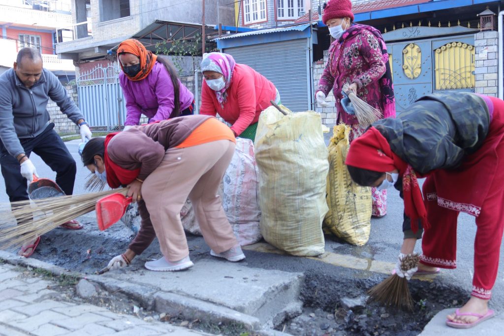 पोखरा –१५ मा मासिक सरसफाइ अभियान जारी