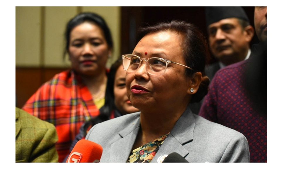 कांग्रेसकी ईश्वरी न्यौपानेले दिइन् सभामुखमा उम्मेदवारी