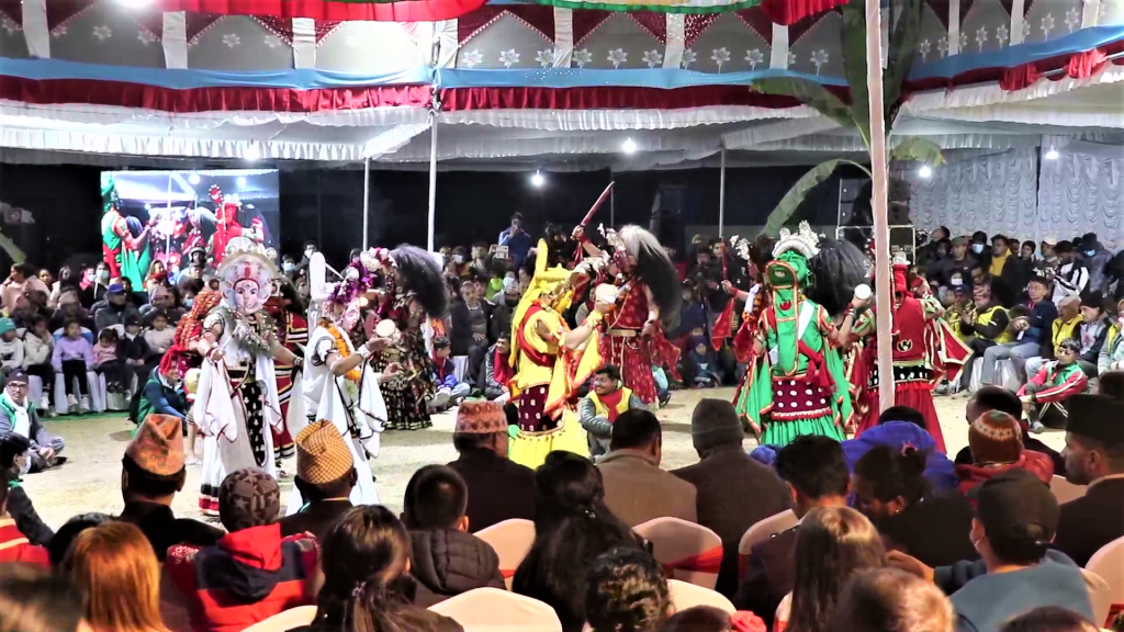 पोखरा प्रदर्शनी केन्द्रमा बाह्र भैरव नाचको भब्य प्रदर्शन