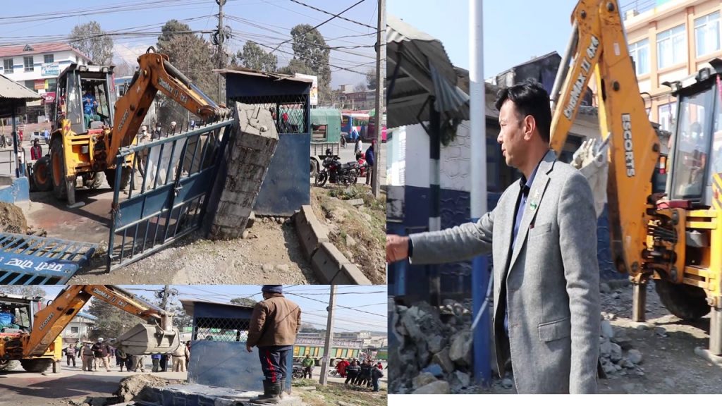 महेन्द्रपुल पछि गोलघरमा चल्योे पोखरा महानगरको डोजर (भिडियो)