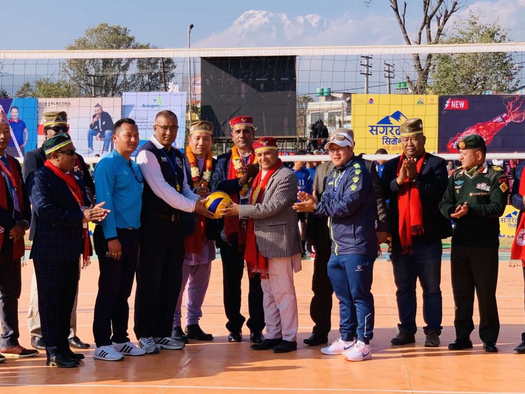 टाइगर कप भलिबल : उद्घाटन खेलमा घरेलु टोली गण्डकी विजयी
