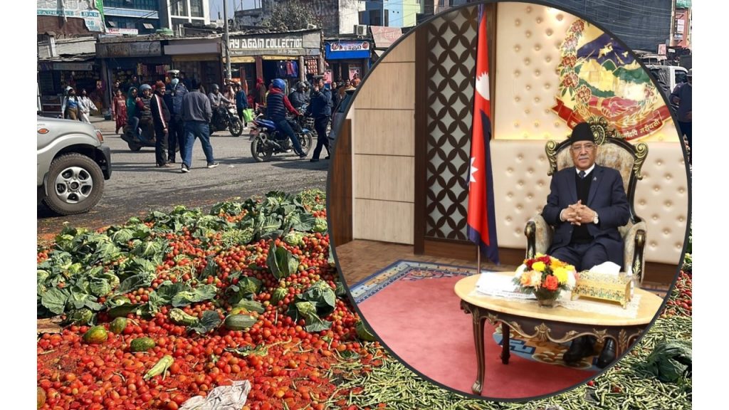 किसानले तरकारी फालेको घटनाप्रति प्रधानमन्त्रीको ध्यानाकर्षण