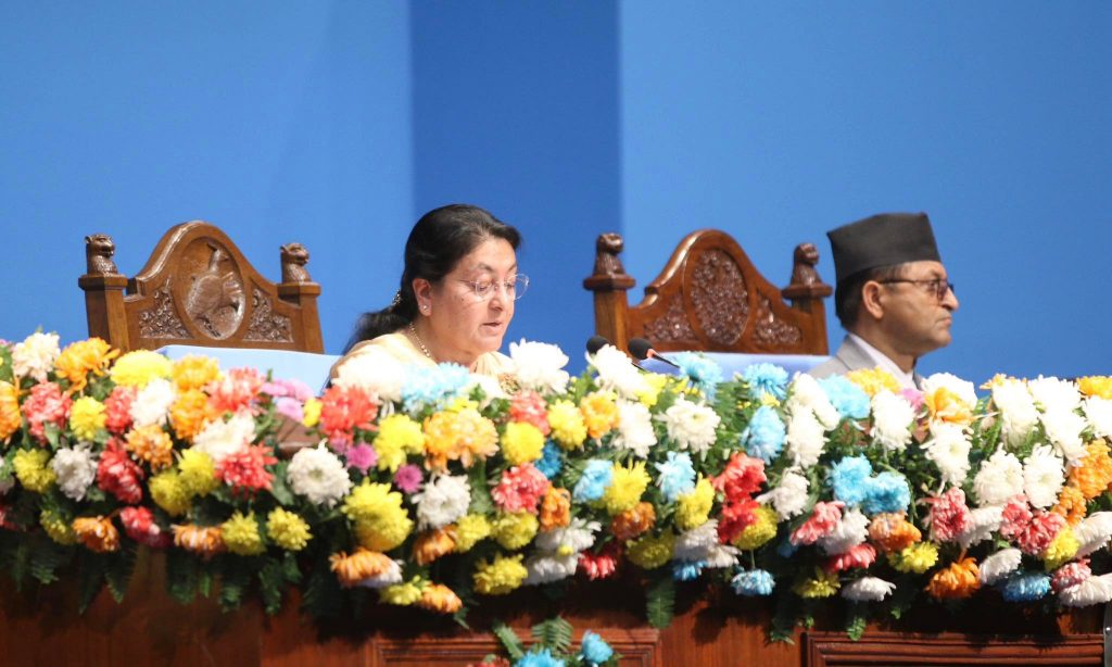 अर्थतन्त्र जटिल मोडमा, खतरा घटेको छैन : राष्ट्रपति भण्डारी