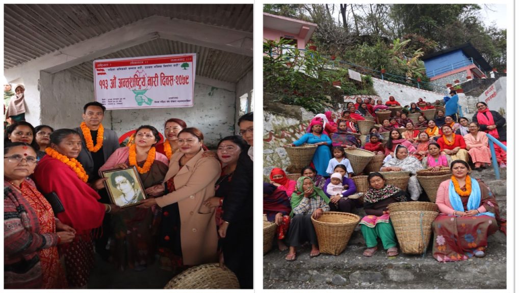 ११३ औँ महिला दिवसको अवसरमा महिला संघ पोखराद्धारा ४ महिला सम्मानीत, ८० थान थुन्से बितरण