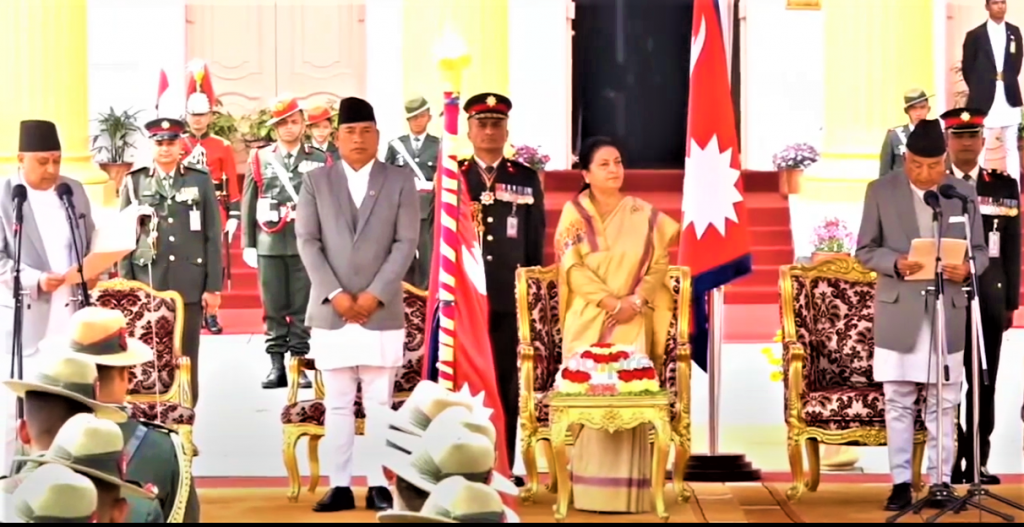 राष्ट्रपति रामचन्द्र पौडेलले लिए शपथ