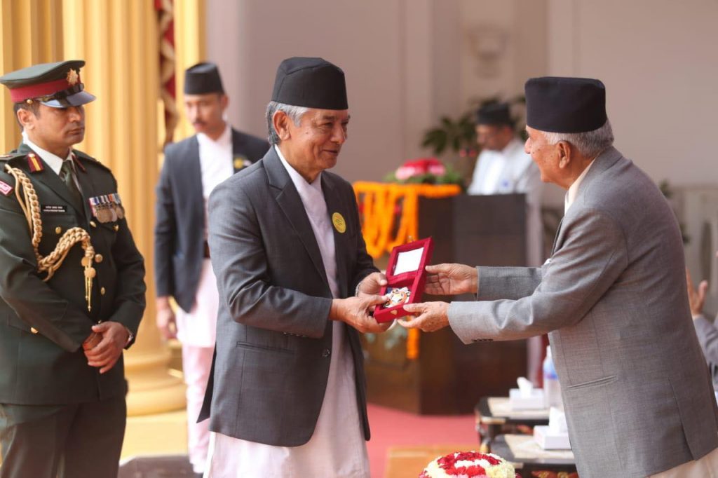 राष्ट्रपति पौडेलद्वारा विभूषण प्रदान