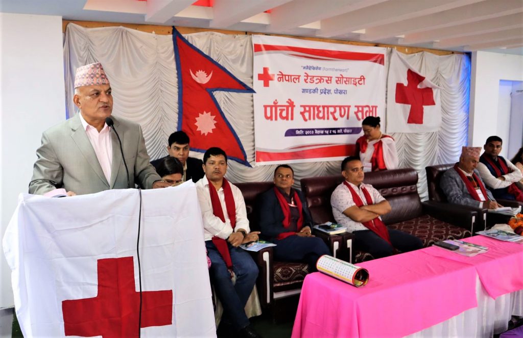 सेवाका लागि स्थापित रेडक्रससंग सहकार्य गर्न गण्डकी सरकार तयार छ : मुख्यमन्त्री पाण्डे