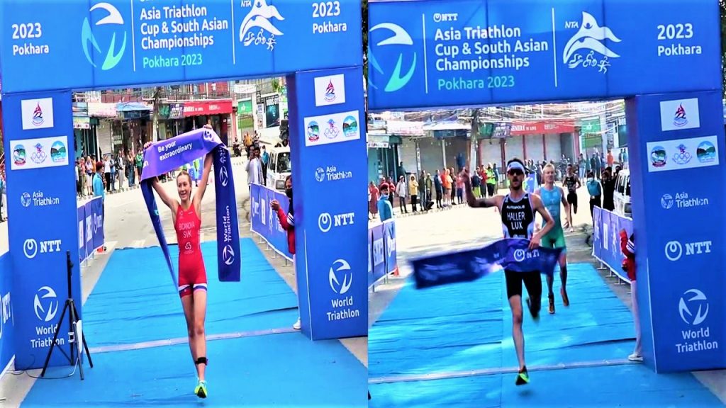 एसियन ट्राइयाथोलन कपको उपाधी लक्जम्बरका बब हलार र स्लोभाकिया कि विकानोभालाई