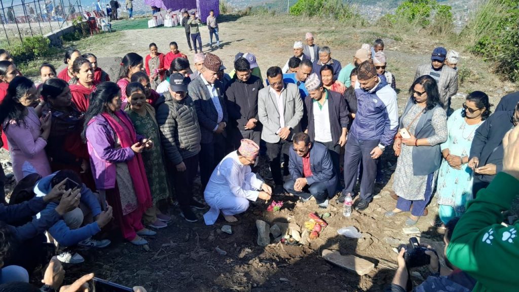 कालिखोला–काँहुकोट अर्गानीक पदमार्गको शिलान्यास