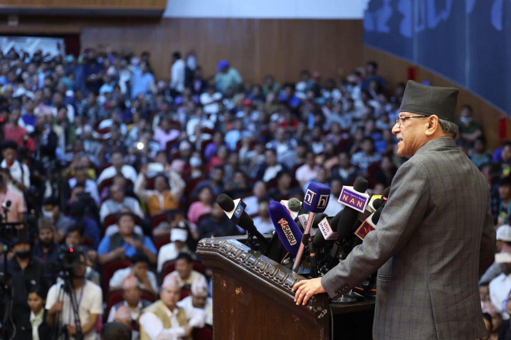 मोर्चा कसैको विरुद्ध परिलक्षित हैन : प्रचण्ड