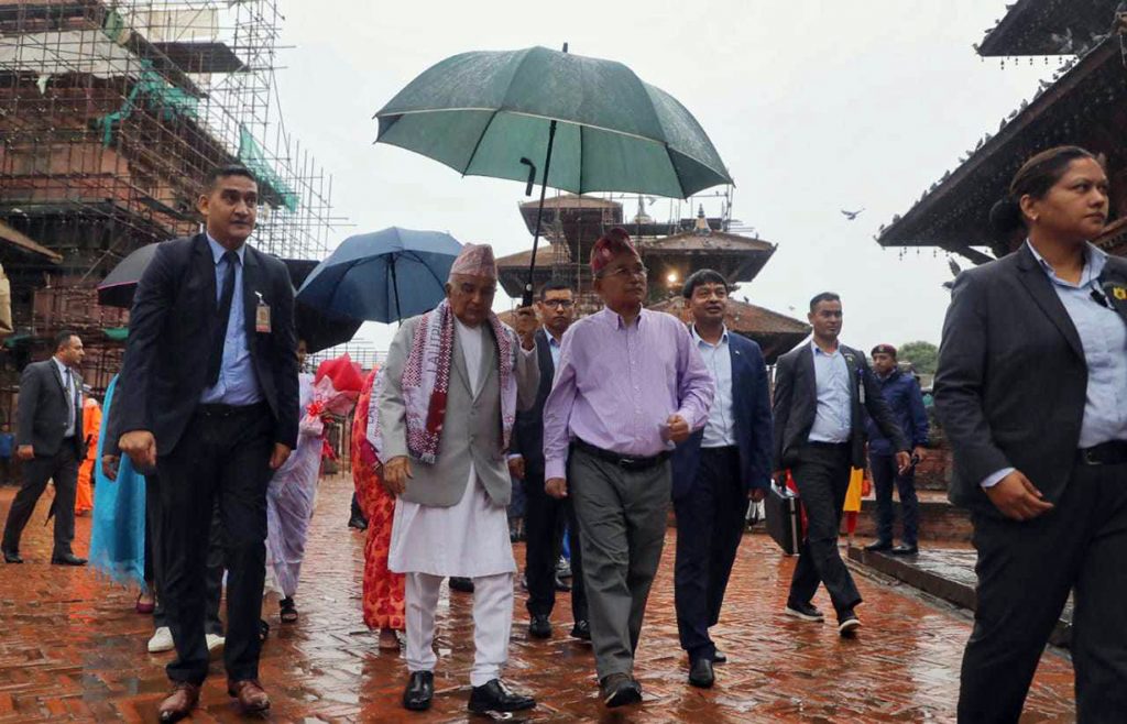 राष्ट्रपति पौडेलद्धारा पाटन दरबार क्षेत्रको अवलोकन