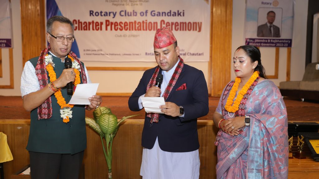 रोटरी क्लब अफ गण्डकीको नेतृत्वमा किसान