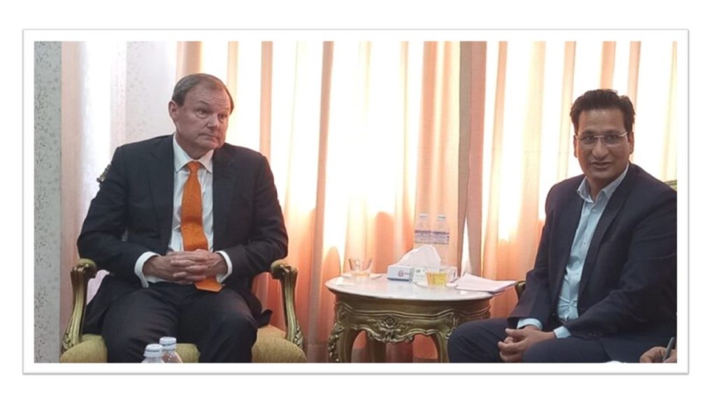 ऊर्जामन्त्री बस्नेतसँग बेलायतका राजदूतको शिष्टाचार भेट