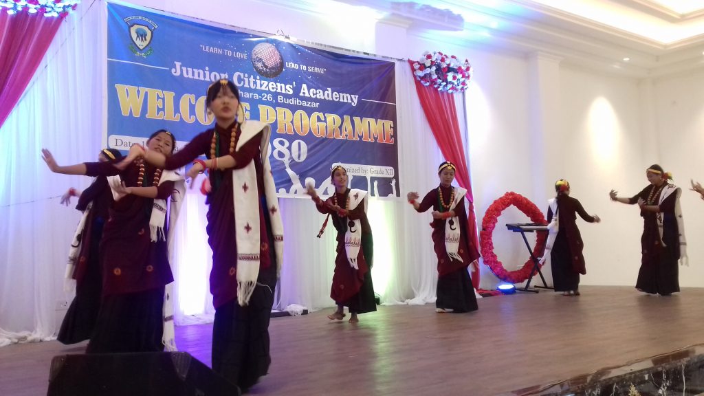 जुनियर सिटिजन्समा विद्यार्थीलाई स्वागत